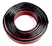 Audiopipe 18 Gauge Speaker Zip Wire (100 Feet) – Primary Bonded Red & Black Speaker Cables - Durable Stranded Speakers Wire for Car Audio, Automotive, Home Theatre and Trailer Harness Wiring