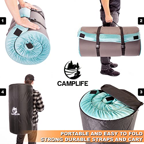 Memory Foam Camping Mattress CertiPURUS Certified Most Comfortable