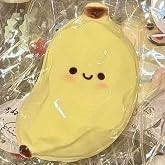 SHILIFE Slicone Taba Squishy, Stress Ball,Calming Fidget Toy, Banana | Kawaii Squishy, Stress Relieving , OPP Packaging Gifts, Fidget Toys for Anxiety &amp; Relaxation, Perfect Desk Accessory