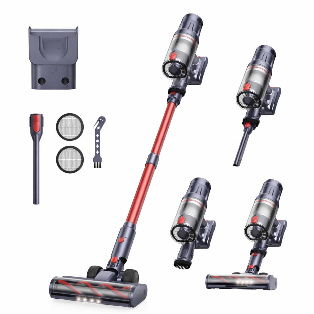 Cordless Stick Vacuum, 65min R...