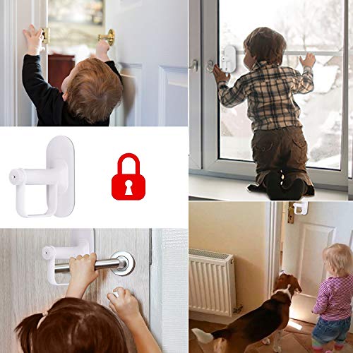Door Lever Lock Child Proof Door Handle Lock Prevents Baby Toddlers