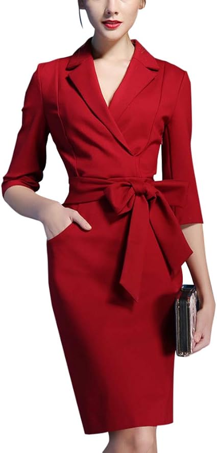 red business dress