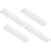 LAGOM Halo Under Counter Lights for Kitchen, 12-Inch Hardwired and Plug-in, Dimmable LED, 4-Pack, 2700K/4000K/5000K, White, U