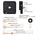 Mudder DIY Clock Movement Mechanism, 1/5 Inch Maximum Dial Thickness, 17/25 Inch Total Shaft Length (Gold)