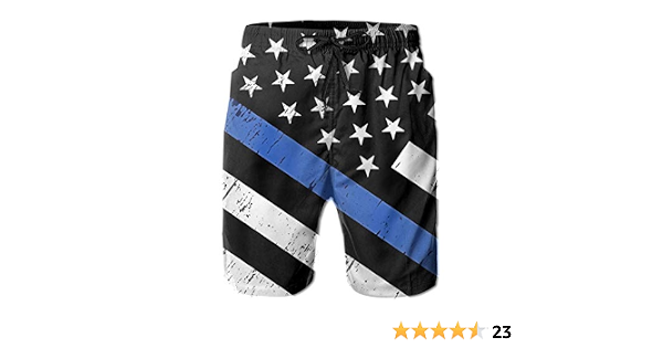 SARA NELL Men's Swim Trunks Police 