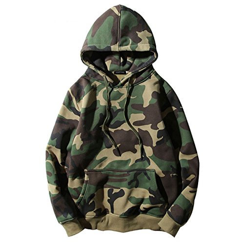 camouflage fleece pullover