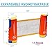 Harvil Portable and Retractable Table Tennis Net Set to-Go with Free Balls, Rackets, and Mesh Bag