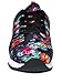 YRU Shoes FLASH Lace Up Metllic Athletic Seaker (8 M US Women, Tropical Black)