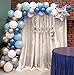 Balloon Garland Arch Kit Blue and White Silver 16Ft Long 100pcs Balloons Pack For Boy Baby Shower Birthday Party Centerpiece Backdrop Background Decorations