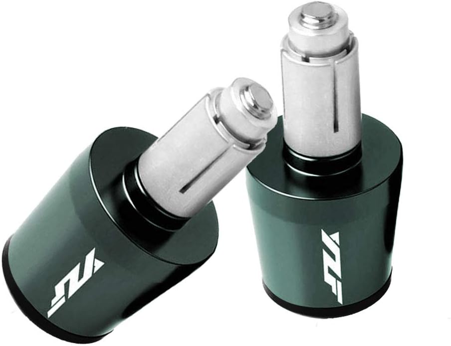7/8"22mm Motorcycle Handlebar Ends Aluminum Handle Bar Grips Plugs Caps For Yamaha YZF R1 R3 R6 R125 R6S R25 600R(Titanium): Automotive