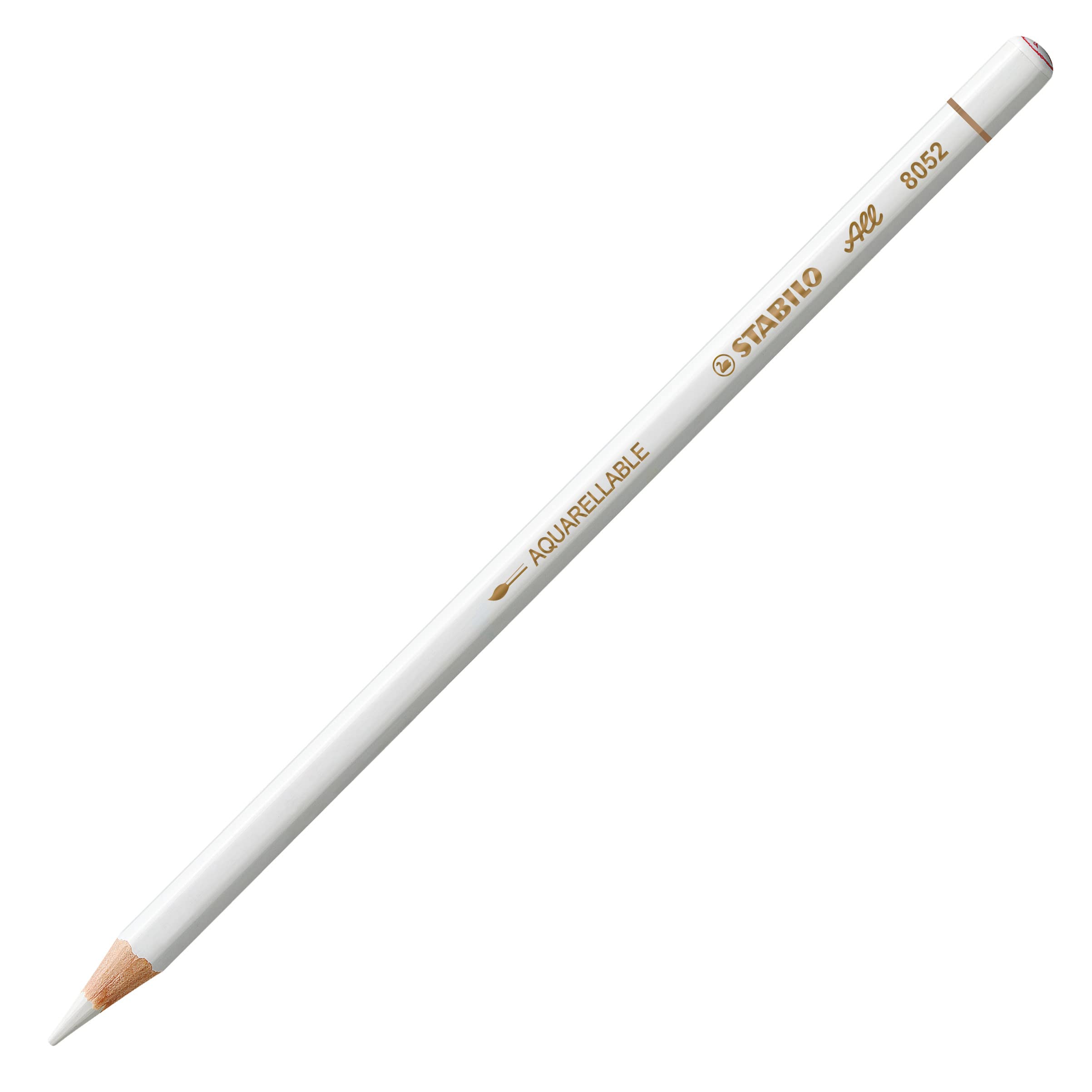 STABILO All - Coloured Pencil for Almost All Surfaces - Pack of 1 - White