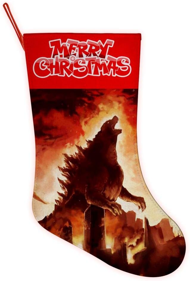 Magicaler Christmas Stockings Ornaments God-zilla Santa Gifts Xmas Stockings Hanging