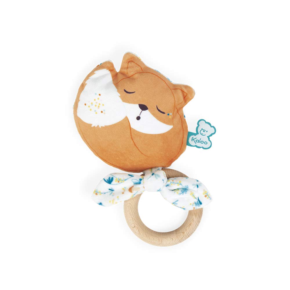 Kaloo - Fripons - Leonard the Fox Teething Ring - Rattle - Early years toy - Teething ring - 12 cm - From birth onwards - K969998 — image 1