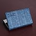 Y&G YDC05B01 Steel Blue Black Economics Design Leather Card Holder Fashion Gift Idea With Gift Box