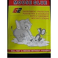 eShop24x7 SET of 5 - Mouse Insect Rodent Lizard Trap Rat Catcher Adhesive Sticky Glue Pad - Non Poisonous - Non Toxic - Odourless - Rat Terminator
