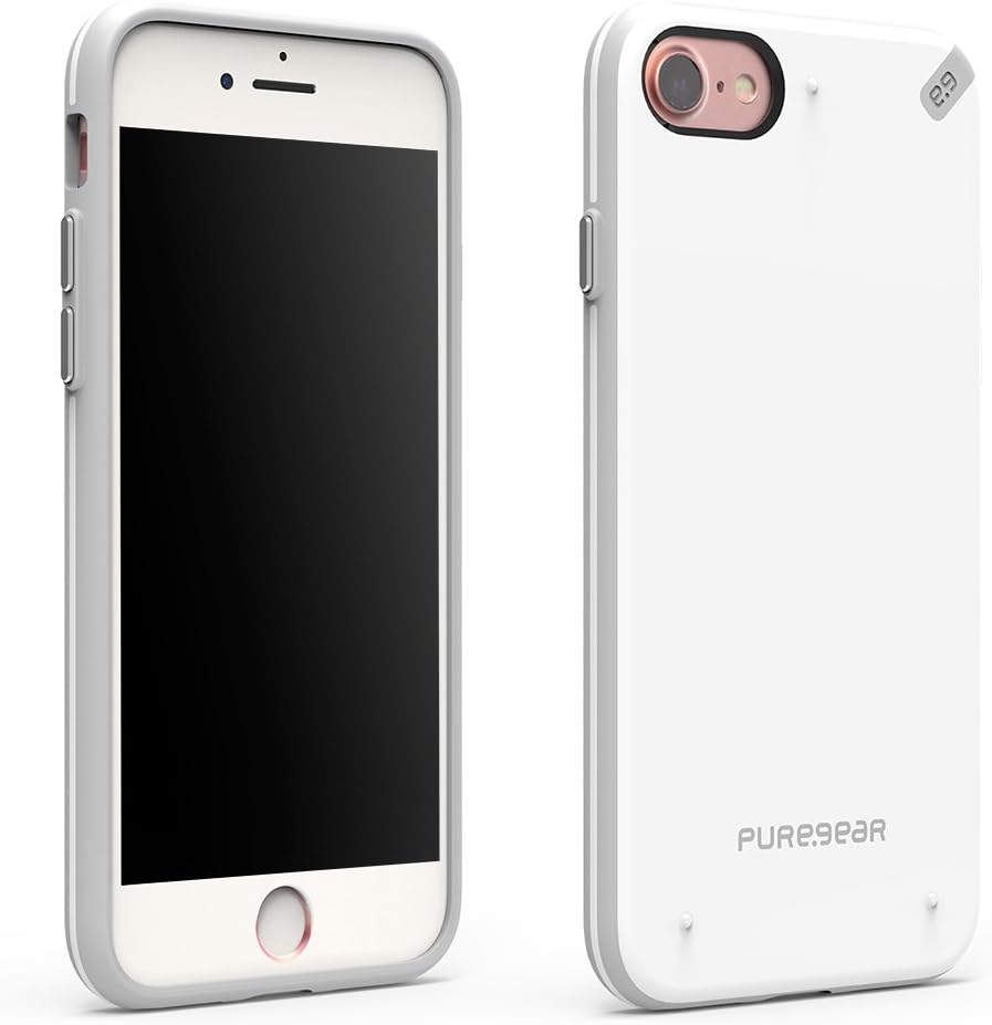 PureGear Slim Shell Case for Apple iPhone 8/7, Snap-On Ultra Thin Sleek Flexible Durable Hard Protective Phone Case…