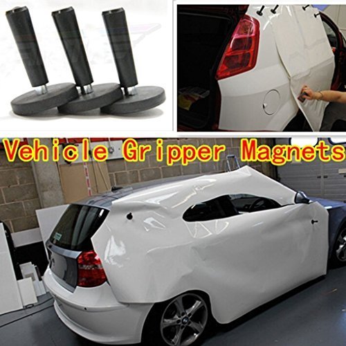 Ewinever Black Vehicle Car Wrap Gripper Magnets Holder for Sign Vinyl, Car Wrapping & Crafts Sign making Vinyl Tools Magnets, Pack of 2