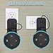 TTAUFRD PDTXCLS Yuanling Outlet Wall Mount Hanger Stand for Dot 2nd Generation, A Space-Saving Solution for Your Smart Home Speakers Without Messy Wires or Screws (Black 2 Pack)