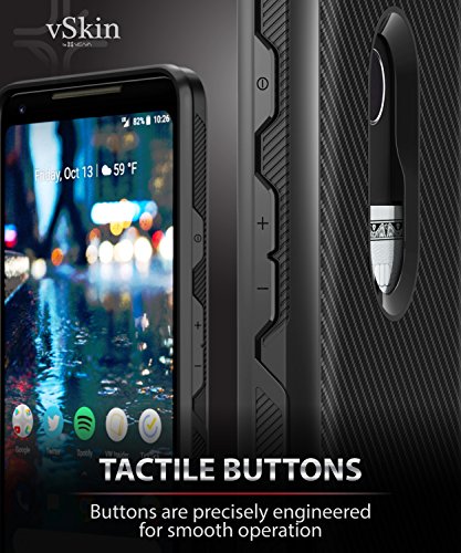 image for Google Pixel 2 XL Case, Vena [vSkin] Credit Card Slot Holder [Carbon F