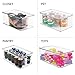 mDesign Stackable Plastic Bathroom Storage Box, Hinge Lid, Container for Organizing Soap, Body Wash, Shampoo, Conditioner, Hand Towels, Hair Accessories, Lumiere Collection, 2 Pack, Clear