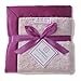SwaddleDesigns Stroller Blanket, Very Berry with Satin Trim