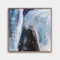 Framed Canvas Wall Art Modern Texture Painting Canvas Prints Home Artwork Decoration for Living Room,Bedroom - 16x16 inches