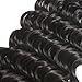Brazilian Deep Wave 3 Bundles 20 22 24inch 100% Unprocessed Virgin Brazilian Hair Bundles Deep Curly Human Hair Weave Extensions Natural Color Total 300g
