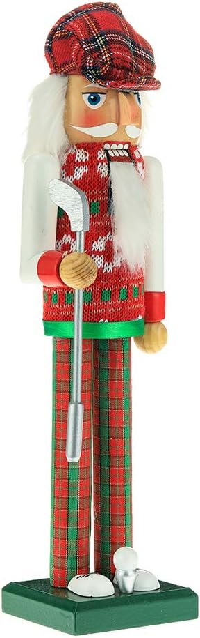 Nutcrackers - Kurt S. Adler 15-Inch Red and Green Golfer Nutcracker