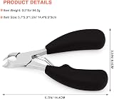 BEZOX Precision Toenail Clippers Thick Toenails Trimmer Medical Steel view 6