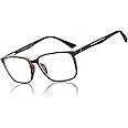 BLUEMOKY Blue Light Reading Glasses for Men，Sport Square Frame Readers, Anti Glare Computer Glasses