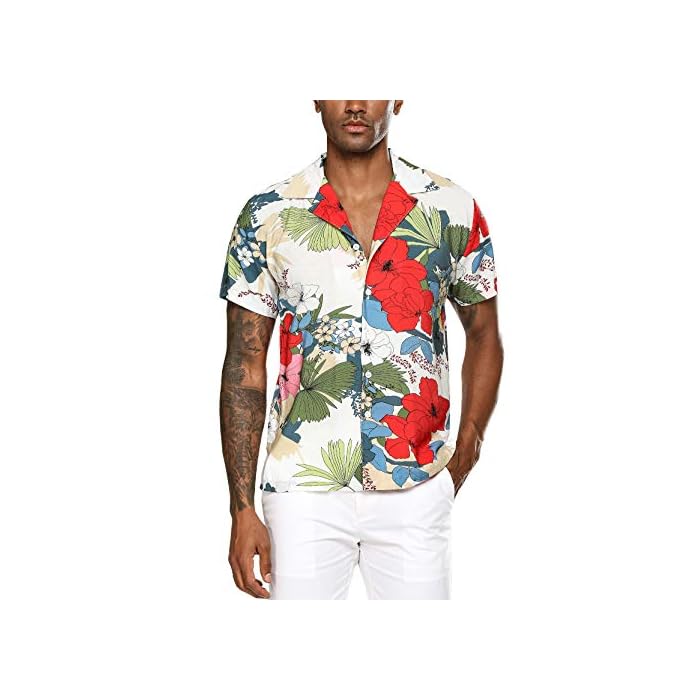 mens short sleeve hawaiian shirt