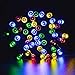 lederTEK Solar Christmas Powered Fairy String Lights 39ft 12m 8 Modes Lighting for Xmas Tree Decorations, Garden, Home, Party, Outdoor and Indoor, Waterproof (100 LED Multi-color)