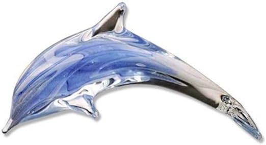Verre Bleu Dauphin Avec Tourbillons Qui Brillent Dans Le Noir Amazon Ca Maison Et Cuisine