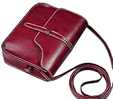 QZUnique Women's Soft Leather Fashion Vintage Style Cross Body Shoulder Bag