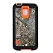 For Galaxy S5 Case, Kecko® Hunting Tree Camouflage Shock Absorbent Drop Protection High Impact Military Duty Rugged Silicon Camo Case w/ Screen Protector for Samsung Galaxy S5 i9600 (F-Orange)