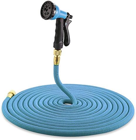 25FT-100FT Garden Hose Expandable Magic Rubber Flexible Water Plastic Hoses Pipe Spray Gun Outdoor Garden Watering black 75ft