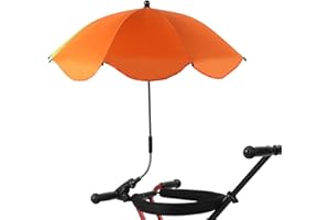 CDQL Baby Umbrella Stroller Parasol with Clamp Adjustable, UV Protection Clip on Sun Shade for Toddlers 1-3, Beach, Wheelchair, Travel