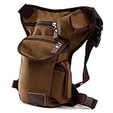 ELEGIANT New Men Multi-Purpose Racing Drop Leg Bag Motorcycle Outdoor Bike Cycling Thigh Tactical Bag Brown