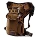 ELEGIANT New Men Multi-Purpose Racing Drop Leg Bag Motorcycle Outdoor Bike Cycling Thigh Tactical Bag Brown