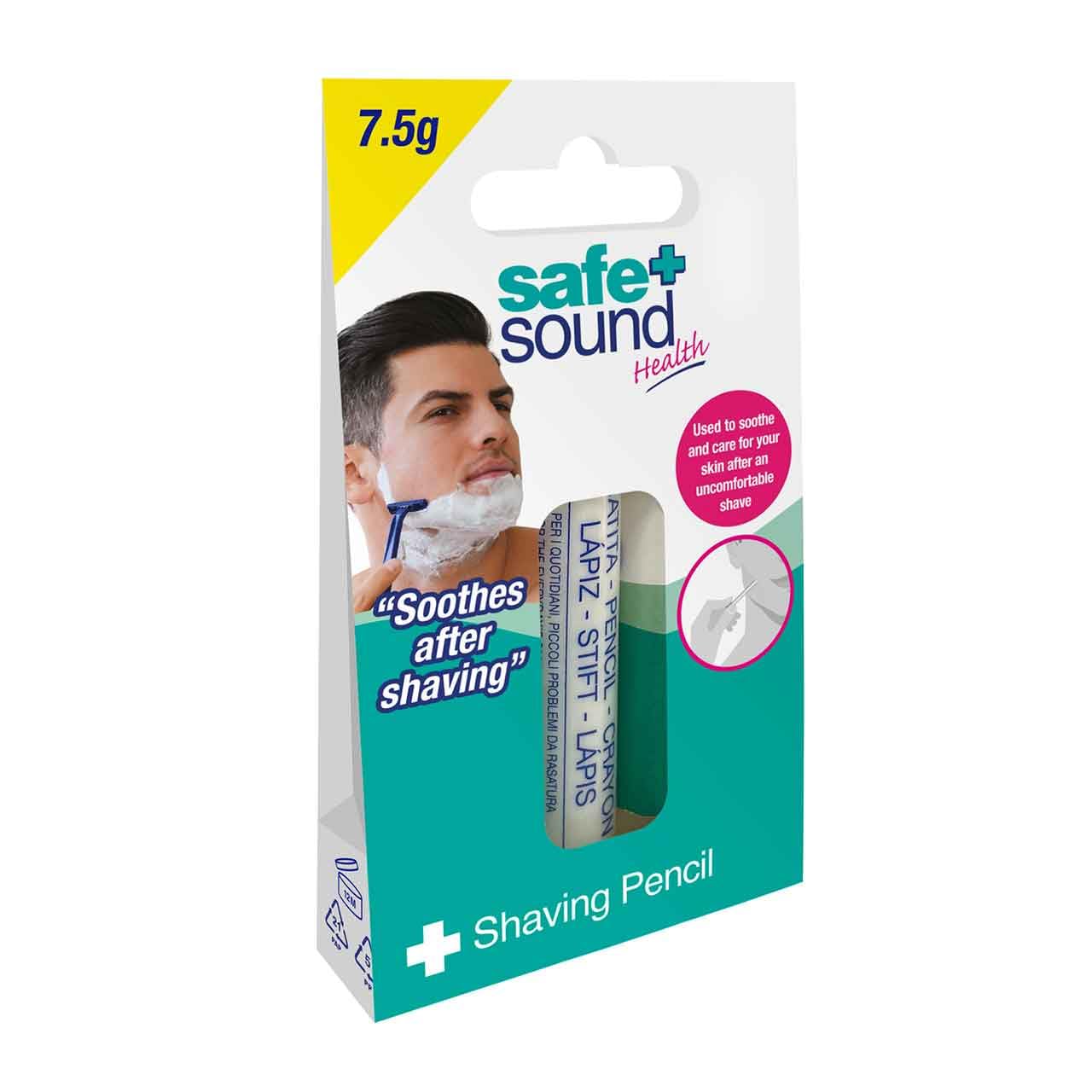 Safe & Sound Styptic Pencil. Stops bleeding from shaving and other minor cuts 7.5g