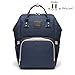 Baby Diaper Bag Multi-Function Waterproof Travel Backpack Nappy Bags for Baby Care, Large Capacity, Stylish and Durable (Navy)