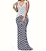 shekiss Women's Casual Sexy Summer Sleeveless Striped Bodycon Bandage Club Long Maxi Dress With Plus Size Floor Length,Purple,Medium