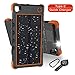 Solar Charger Type C 13500mAh, Hobest Dual Input/Output 3A max Solar Phone Charger, Portable Outdoor Solar Power Bank with Whistle Compass