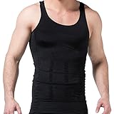 GSKS Mens Body Shaper Undergarment Compression Shirt Elastic Vest Slimming Undershirt Slim Shapewear