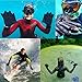 DarkFin Webbed Power Swimming Gloves (1 Pair) for Men, Women, Scuba Diving, Snorkeling, Spearfishing, Surfing in Cold Water, Ultra Thin Hand Fins, Pool Swim Paddles, Black, Men Medium Large