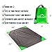 Compact Portable Kanga Pocket Blanket: Packable Outdoor Blankets for Camping - Sand Proof Beach Blanket & Water Resistant Picnic Blanket - Green Mat With Carabiner Clip Carrying Pouch - 55