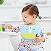Skip Hop Zoo Fold & Go Silicone Bib, Multi Unicorn