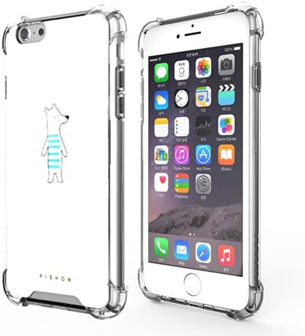 iPhone 6s Case, Pishon X [Diamond][White Bear] - Nano Grip Technology Four Corners Full Protection Sticky Selfie Anti Gravity Case For iPhone 6 and iPhone 6S (4.7")