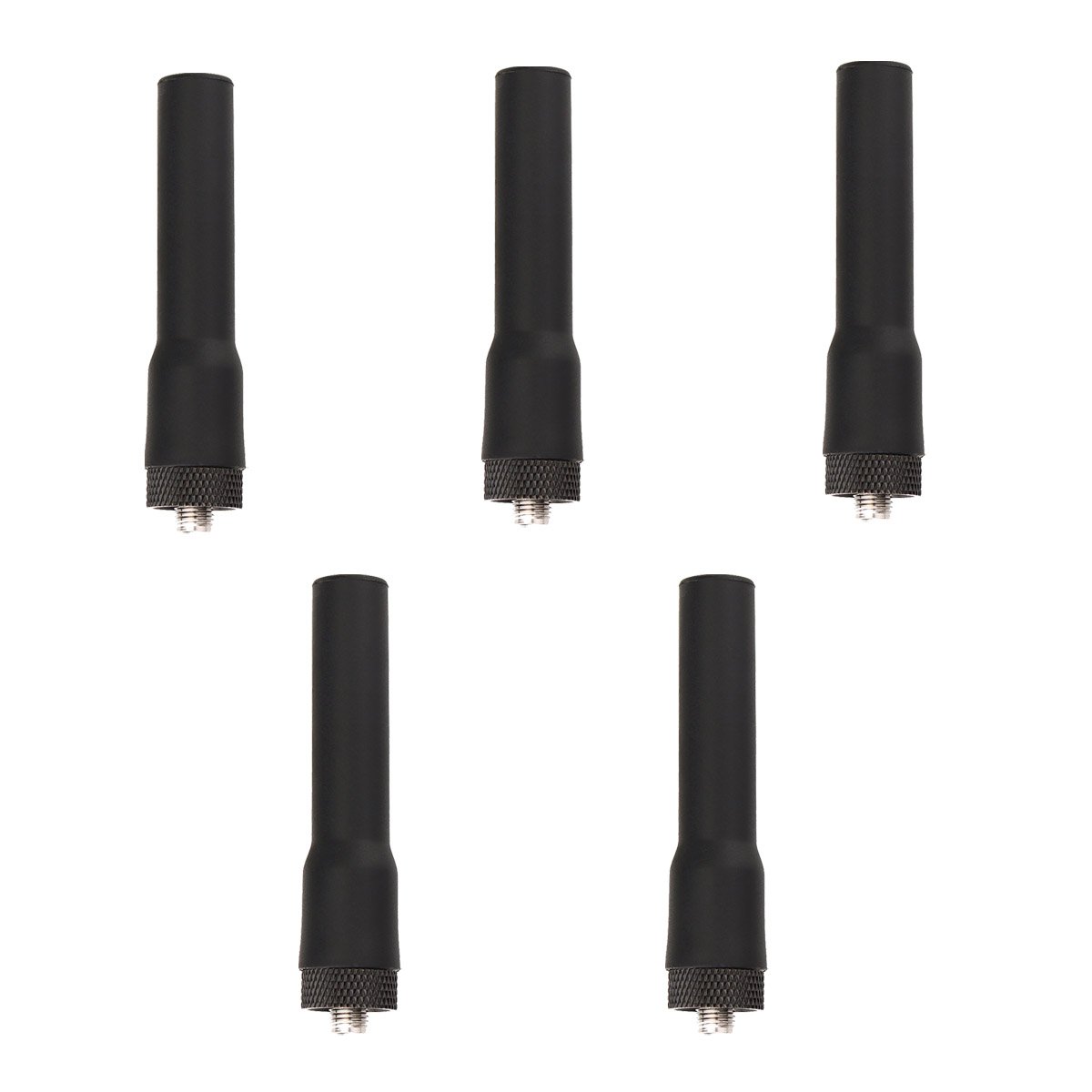 Retevis RT20 Walkie Talkie Antenna, Soft Short Antenna, SMA-F, Dual Band, Compatible with Baofeng GT5R UV-5R eSynic UV-5R Retevis RT5R RA79 Quansheng UVK5 Radtel RT-470X (5 Pcs)