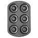 Wilton 6-Cavity Doughnut Baking Pan, Makes Individual Full-Sized 3 3/4" Donuts or Baked Treats, Non-Stick and Dishwasher Safe, Enjoy or Give as Gift, Metal (1 Pan) primary
